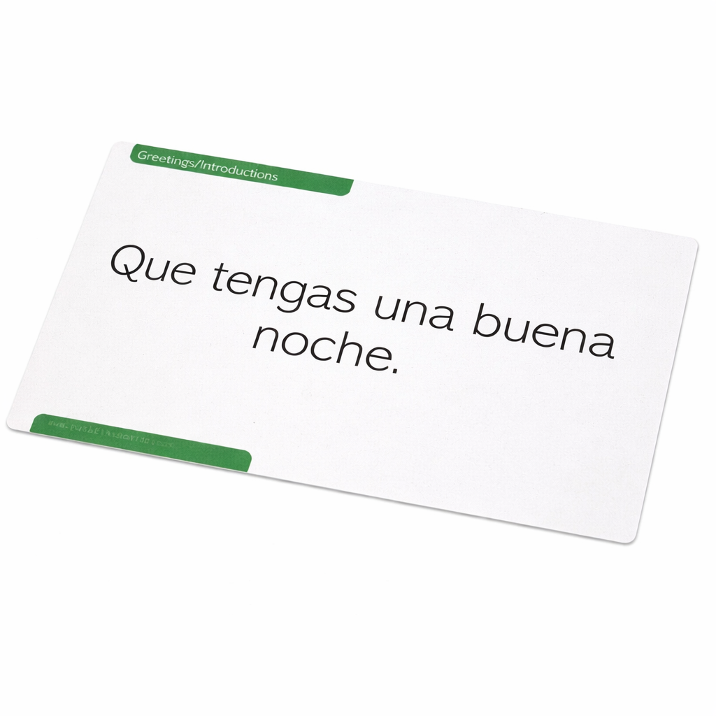 Sticker Cards: Spanish Basic Phrases