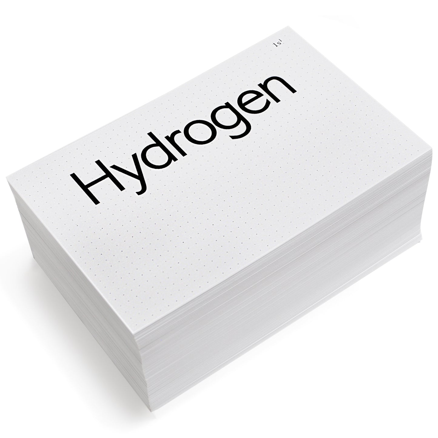 118 Periodic Table of Elements Flash Cards with Bullet Journal Style Background