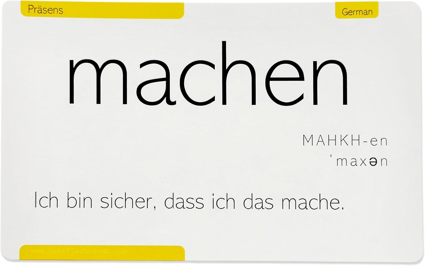 800 German Conjugation Flash Cards – 200 Essential Verbs in 9 Tenses