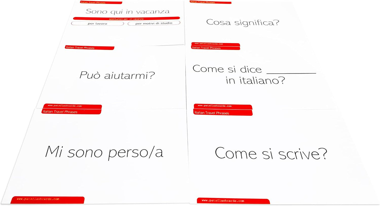 Pat's Flash Cards Essential Italian Phrases Flash Cards (Travel Phrases)