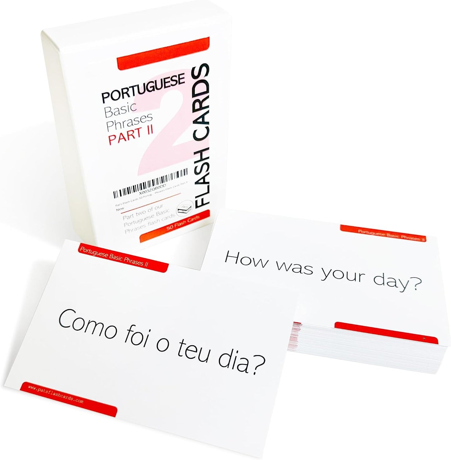 Pat's Flash Cards 50 Portuguese Basic Phrases Flash Cards Part II
