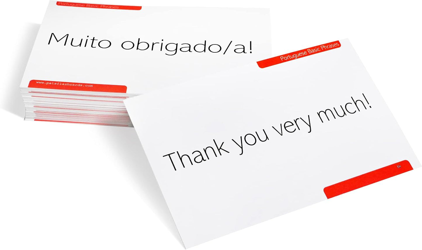 Pat's Flash Cards 150 Essential Portuguese Phrases Bundle