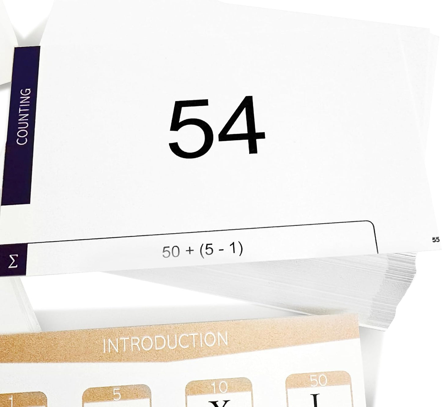142 Roman Numeral Flash Cards with Explanations, Rules, Equations and Examples Made in The U.S.A