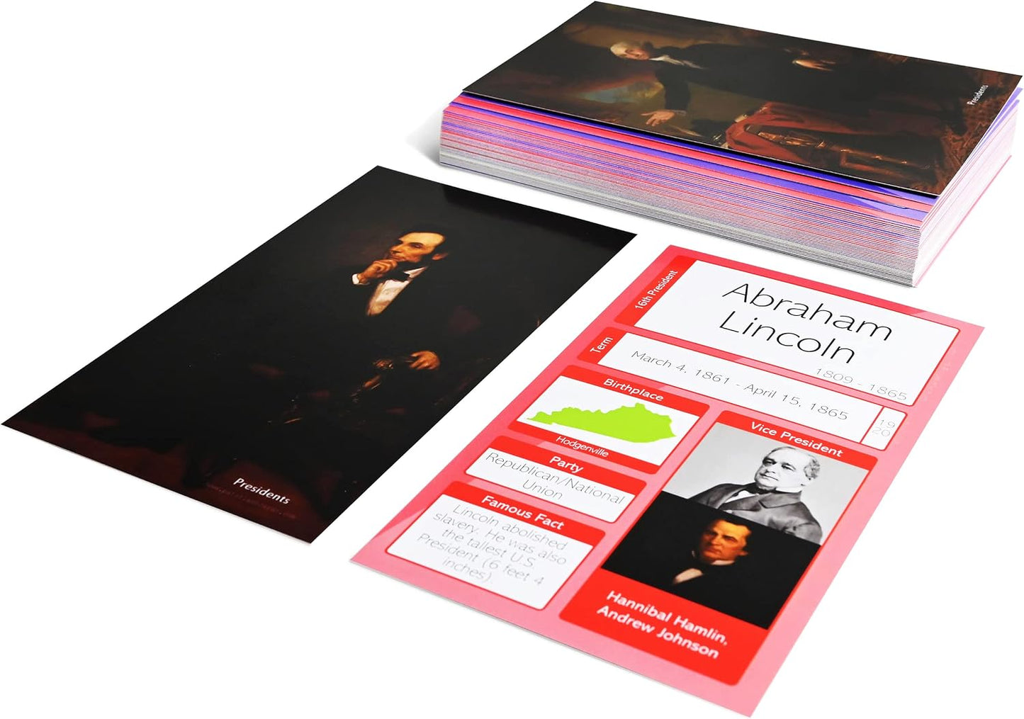 U.S. Presidents Flash Cards Made in the U.S.A
