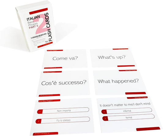 Pat's Flash Cards 50 Italian Basic Phrases Flash Cards Part II