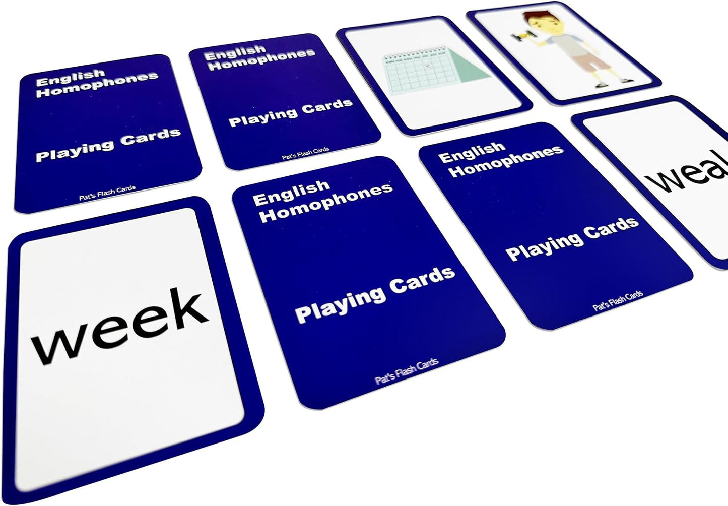 384 Homophone Memory Matching & Concentration Game Playing Cards