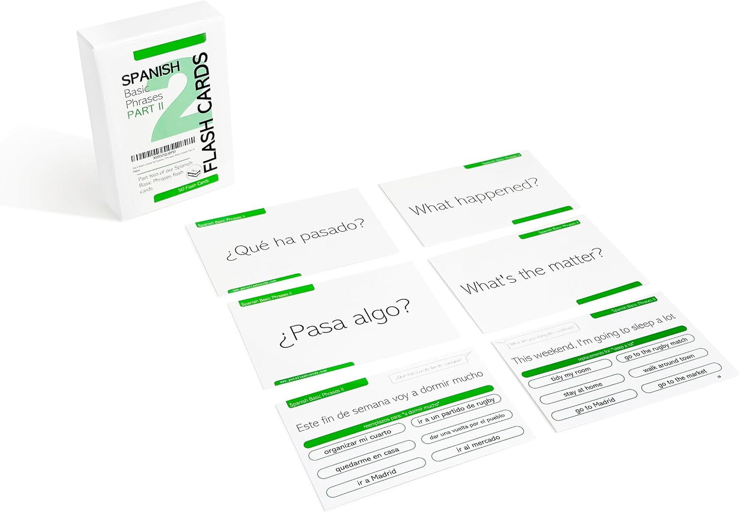 Pat's Flash Cards 50 Spanish Basic Phrases Flash Cards Part II