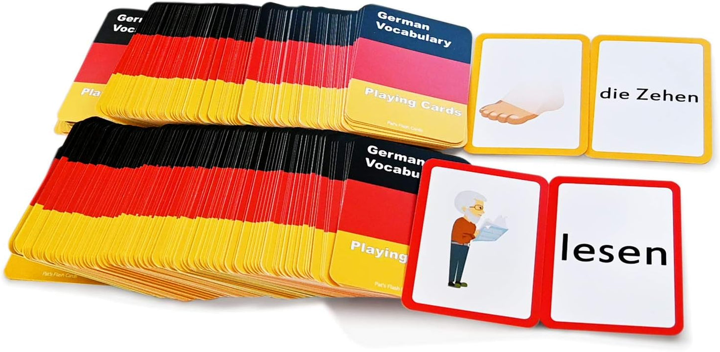 384 German Concentration and Memory Matching Card Game Playing Cards