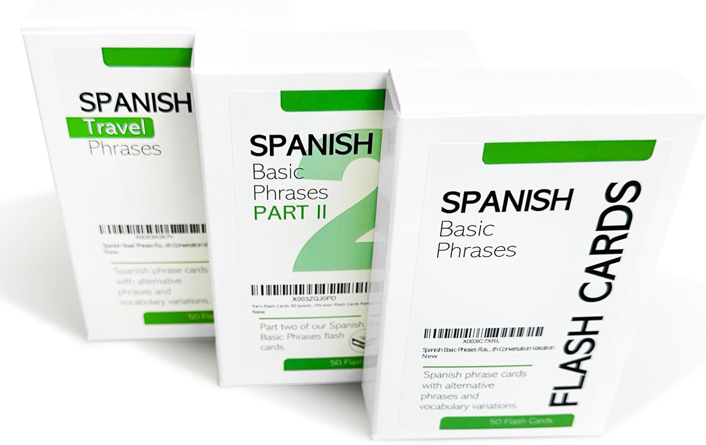 Pat's Flash Cards 150 Essential Spanish Phrases Bundle