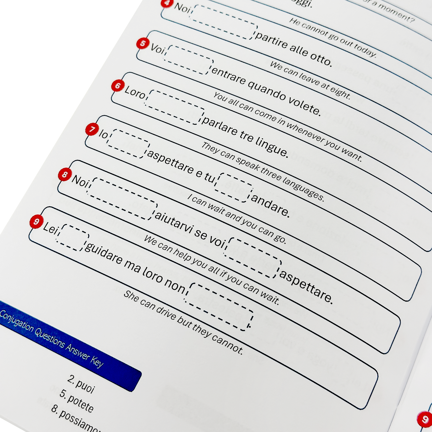 800 Italian Conjugation Flash Cards - 200 Verbs in 6 Tenses