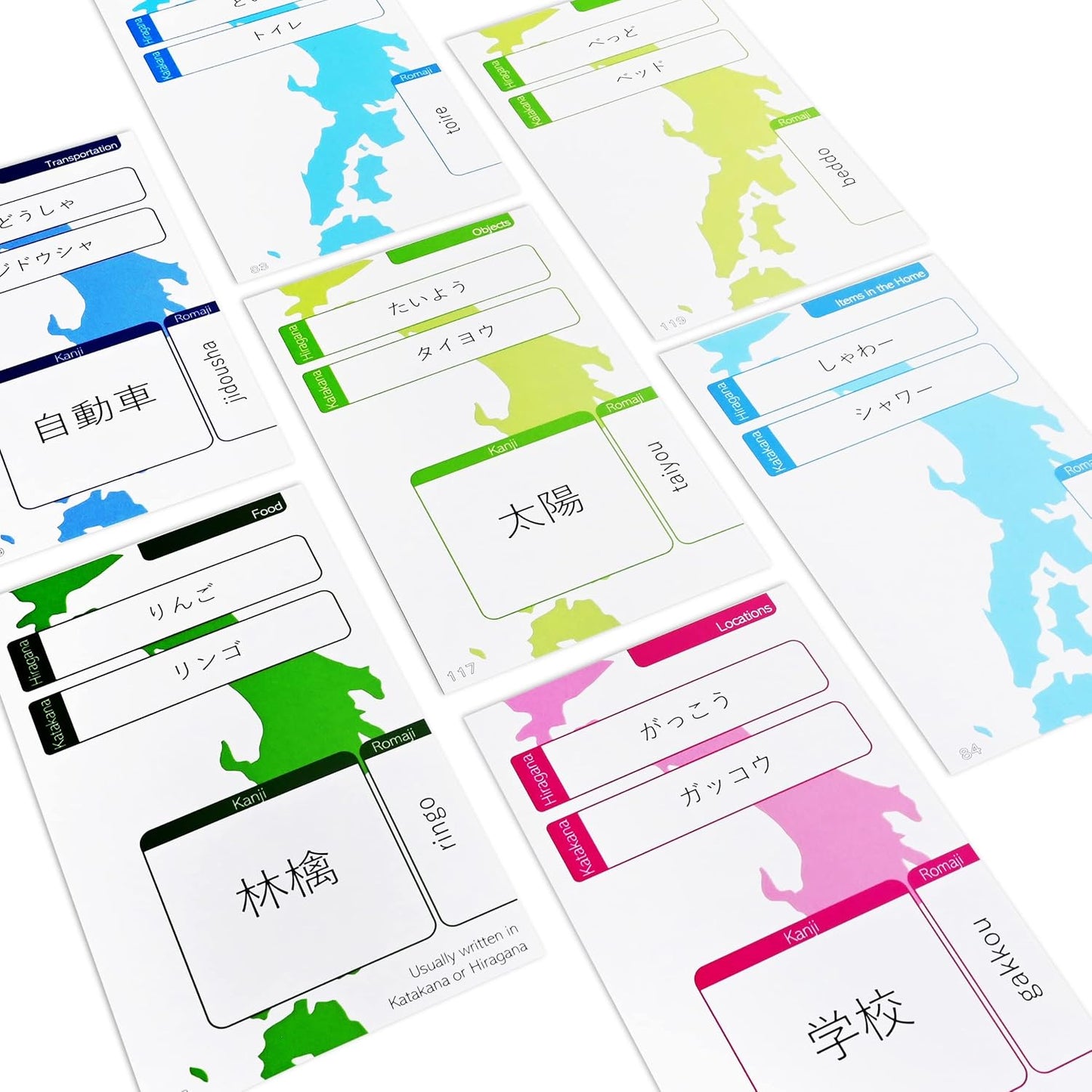 Pat's Flash Cards 192 Japanese Picture Cards