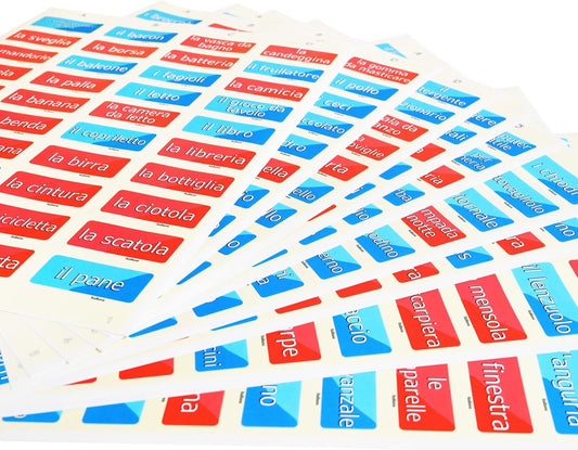 400 Learning Italian Stickers with Lookup Tables