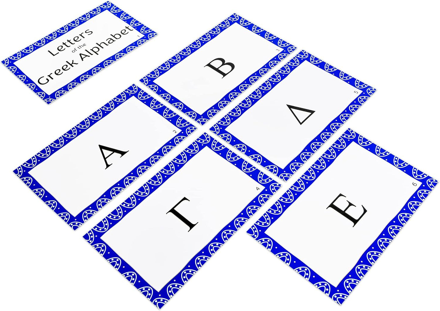 Greek Alphabet Flash Cards