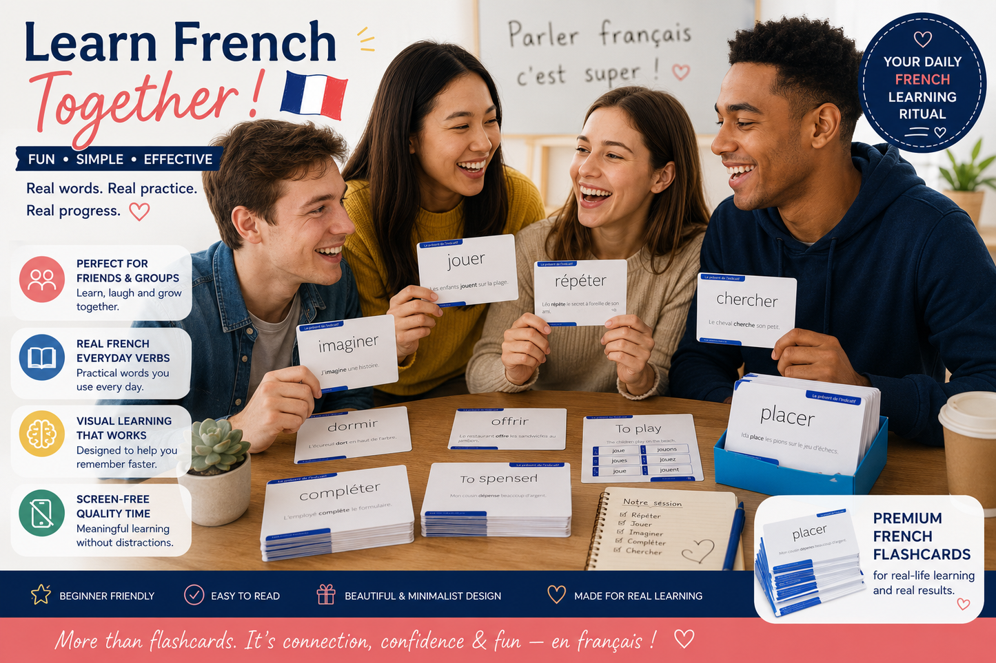 200 French Conjugation Flash Cards