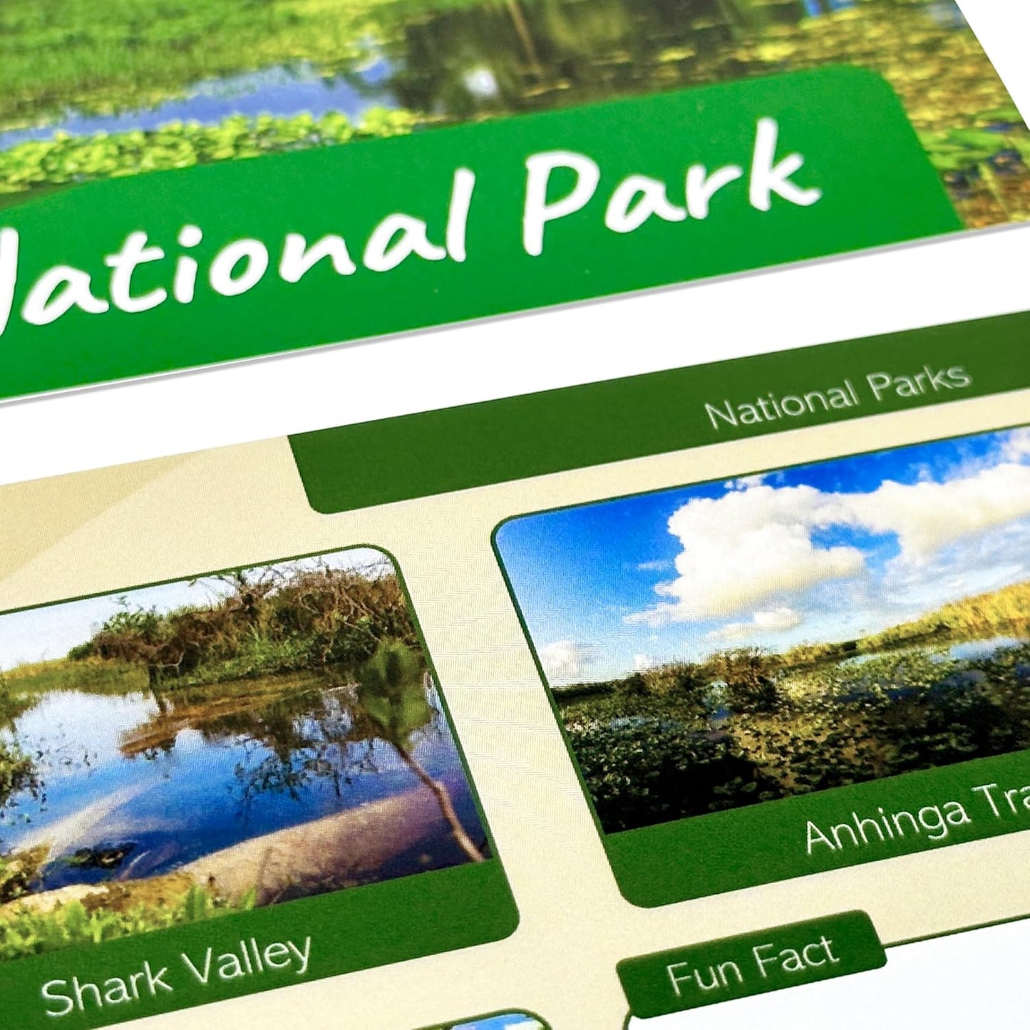 63 US National Parks Flash Cards