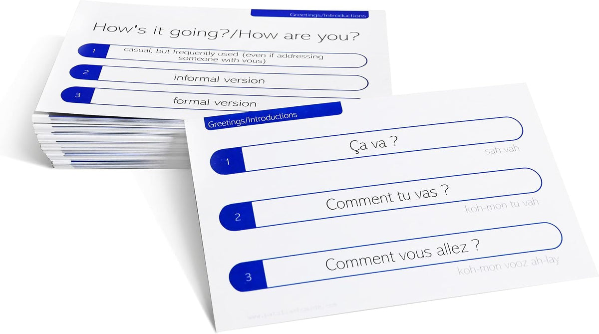 Pat's Flash Cards Essential French Language Learning Cards