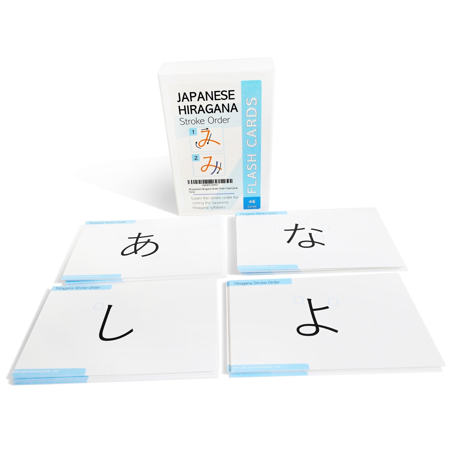 Pat's Flash Cards 46 Japanese Hiragana Stroke Order Flash Cards