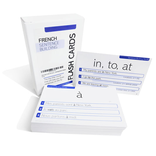 Pat's Flash Cards 54 Important French Words for Building French Sentences