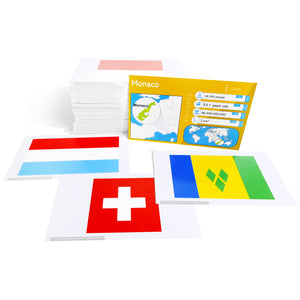 196 Flags of The World Flash Cards