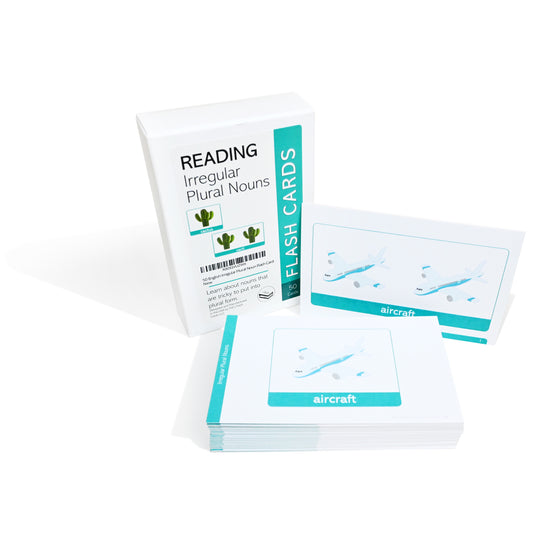 English Tricky Plural Noun Flash Cards