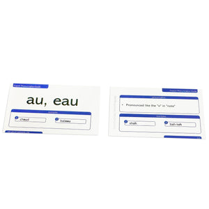 50 French Pronunciation Flash Cards