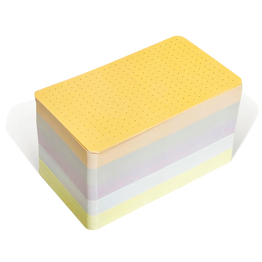 5-Color Pastel Bullet Cards