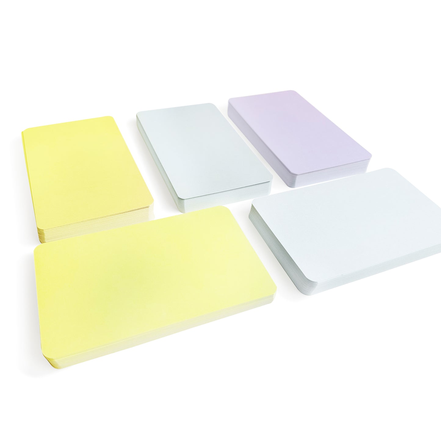 Pat's 5-Color Pastel Blank Index Cards