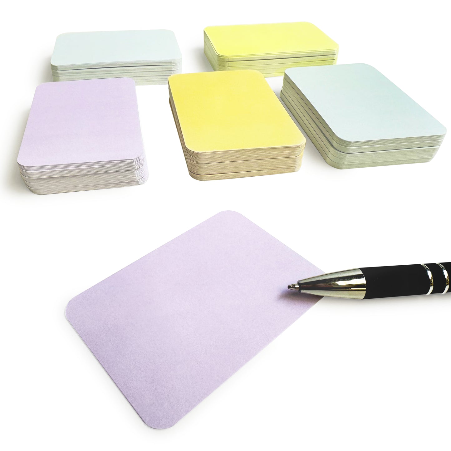 Pat's 5-Color Pastel Blank Index Cards