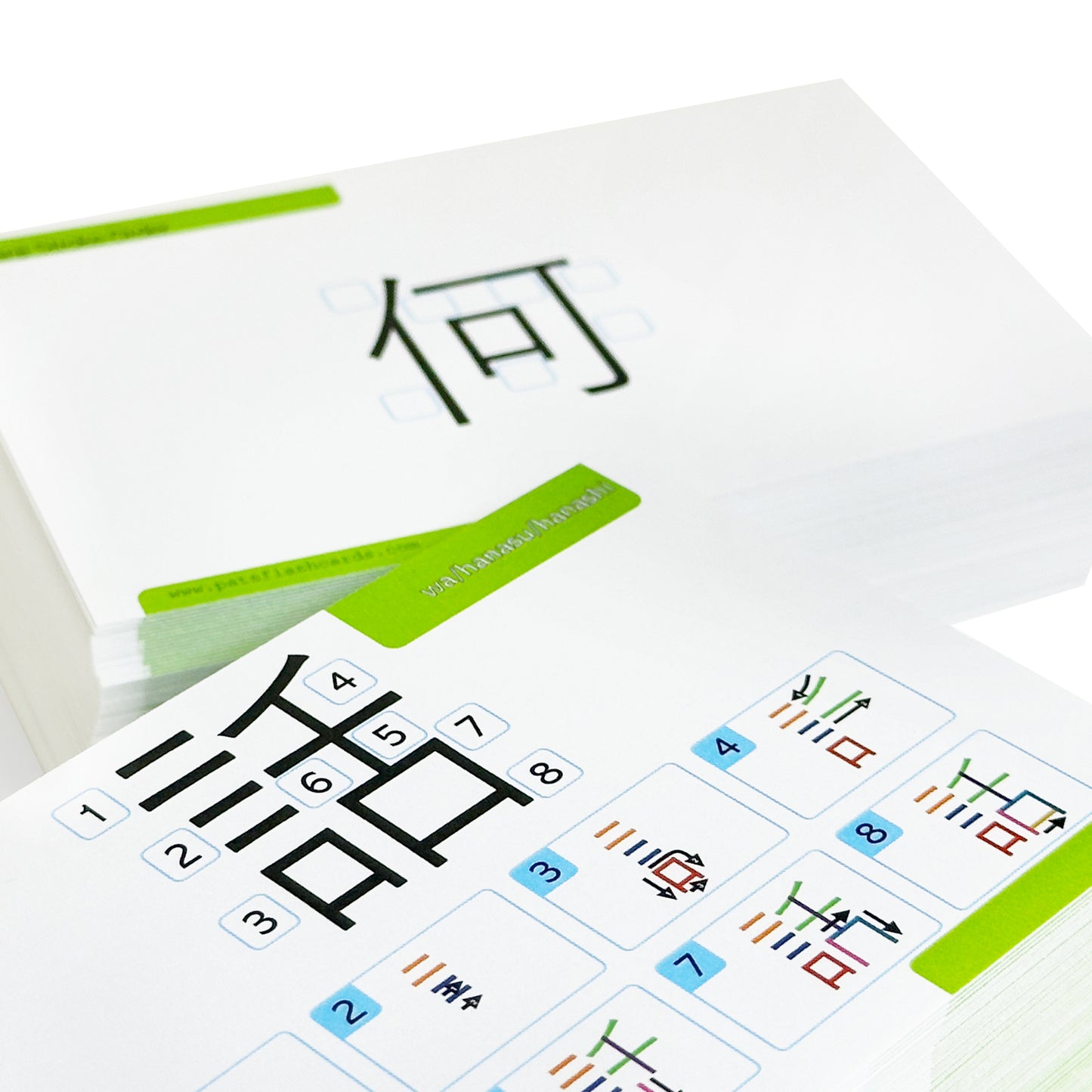 Pat's Flash Cards Japanese Kanji Stroke Order System 150 Flash Cards & Workbook