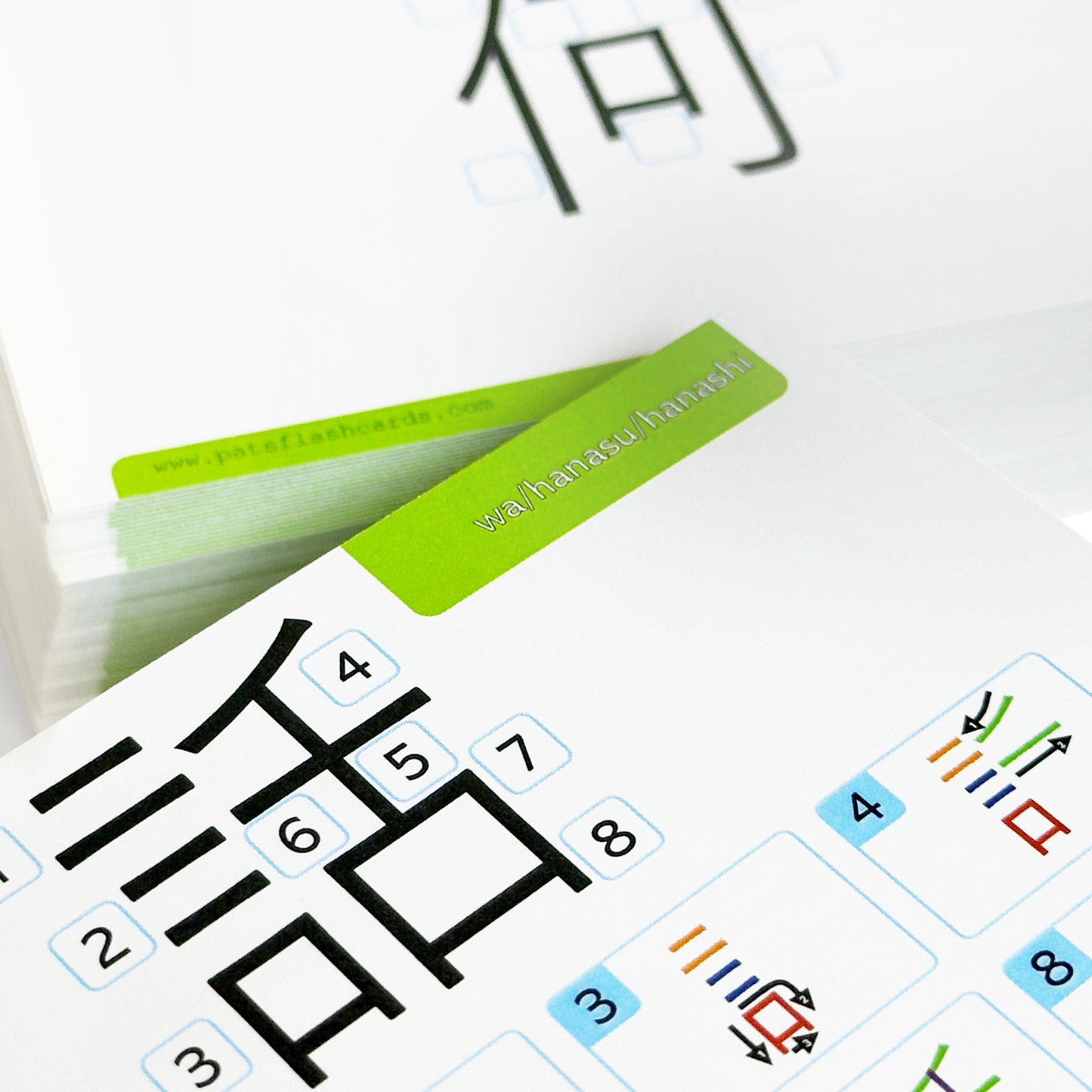 Pat's Flash Cards Japanese Kanji Stroke Order System 150 Flash Cards & Workbook