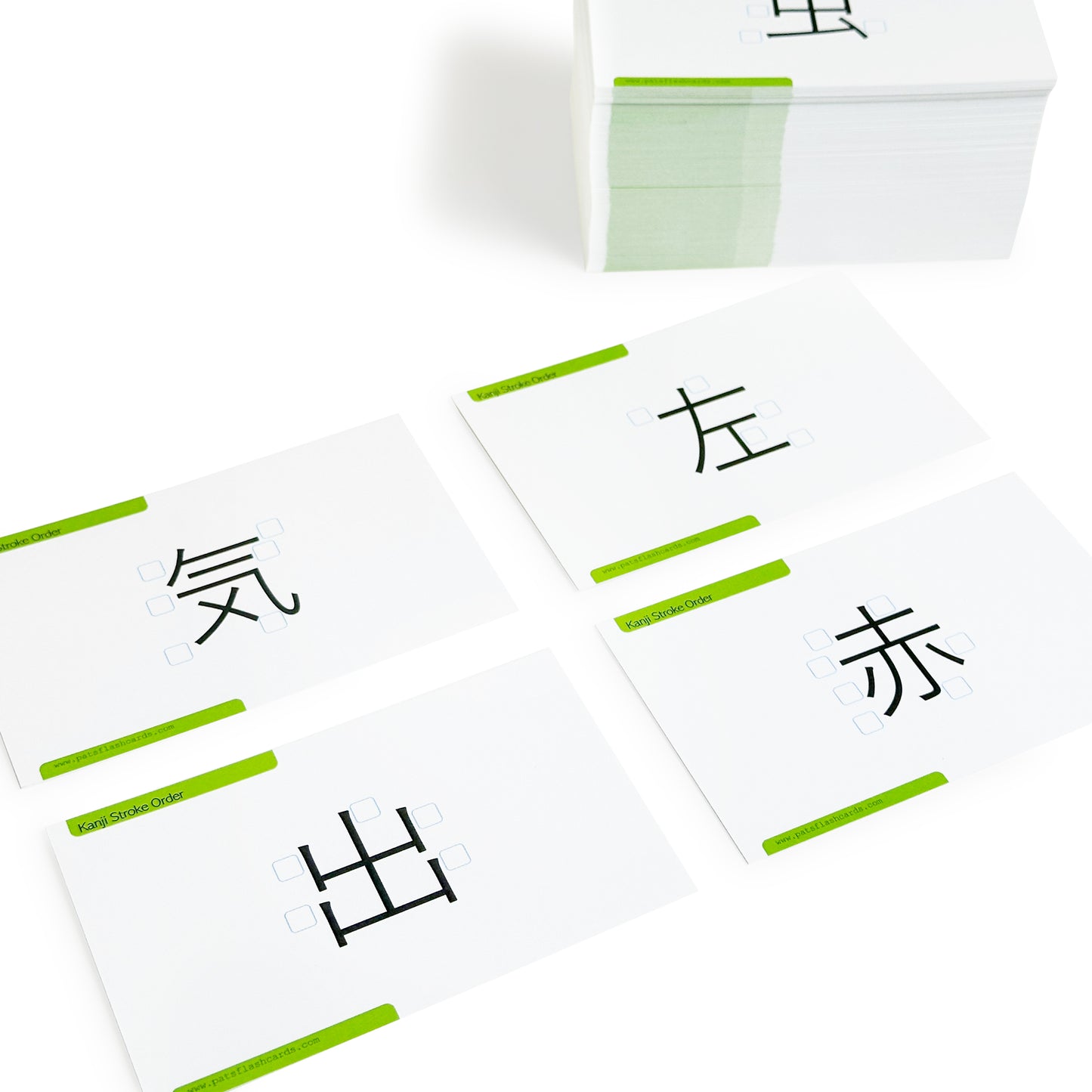 Pat's Flash Cards Japanese Kanji Stroke Order System 150 Flash Cards & Workbook