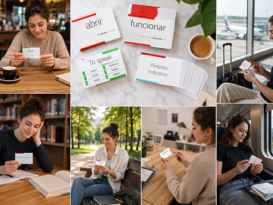 800 Spanish Conjugation Flash Cards - 200 Verbs with Full Examples in Both Spanish and English and 9 Different Tenses
