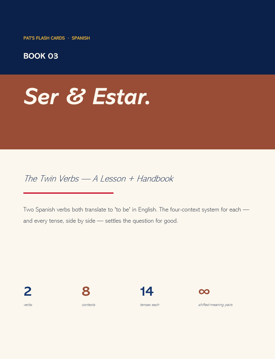 Verb-First Spanish Lesson Books and Workbooks