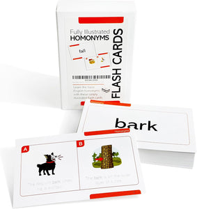 50 Homonyms in English Flash Cards
