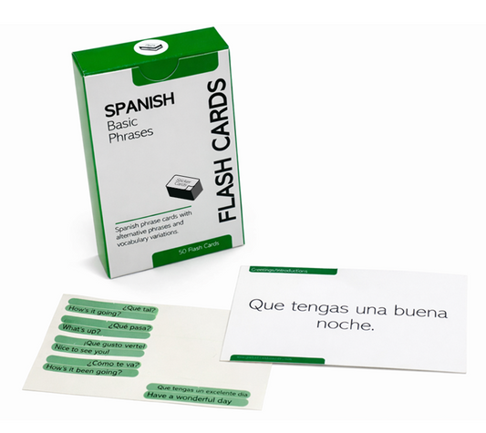 Sticker Cards: Spanish Basic Phrases