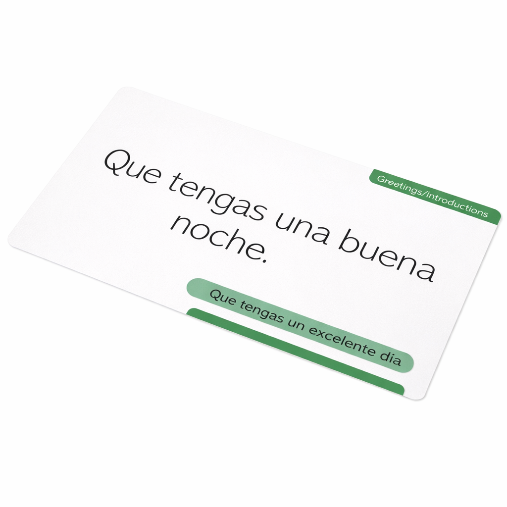 Sticker Cards: Spanish Basic Phrases