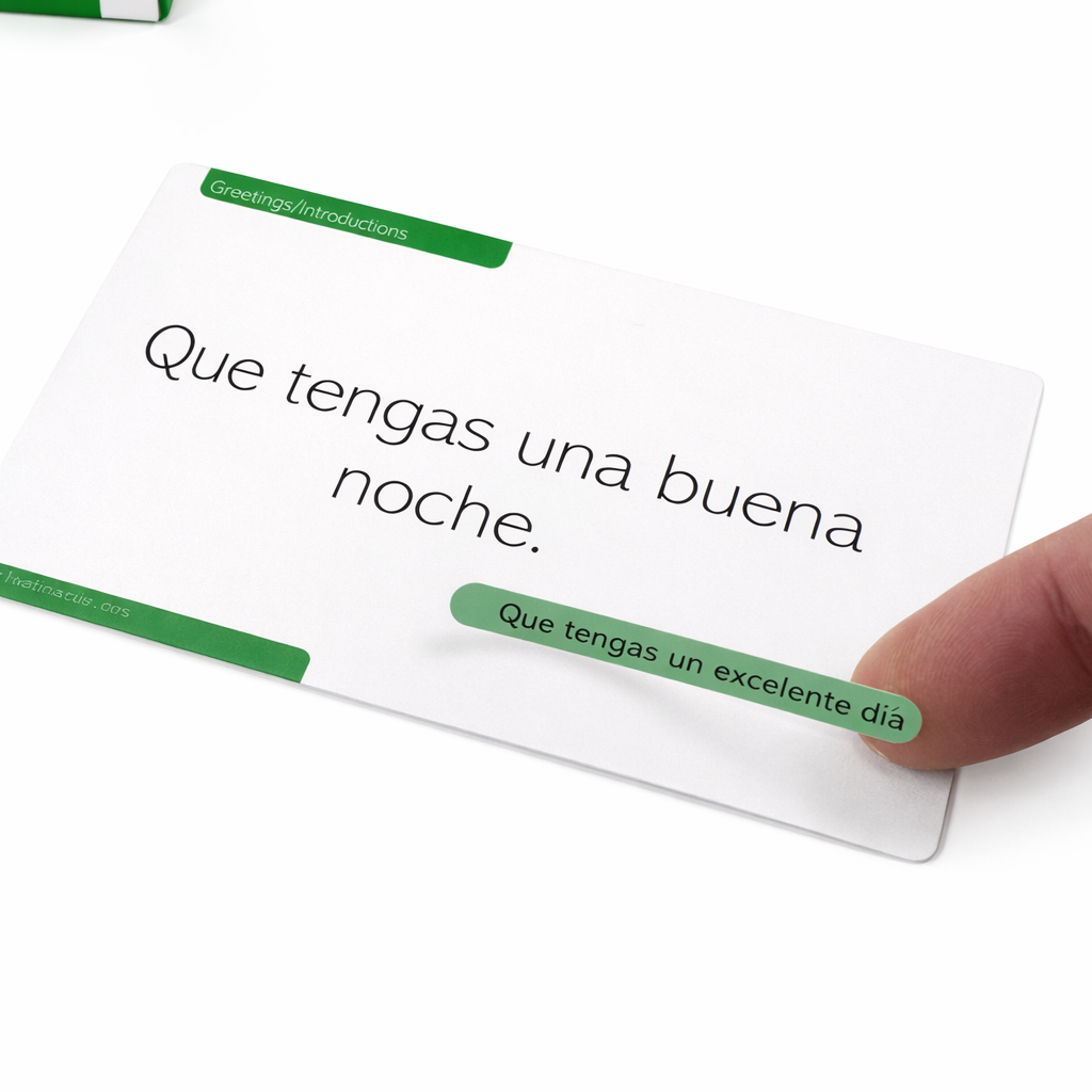 Sticker Cards: Spanish Basic Phrases