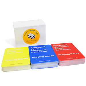 Phonics Spelling Game Playing Cards Set