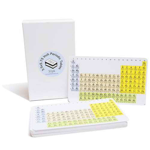 3.5x5.75 Periodic Tables Classroom 75-Pack