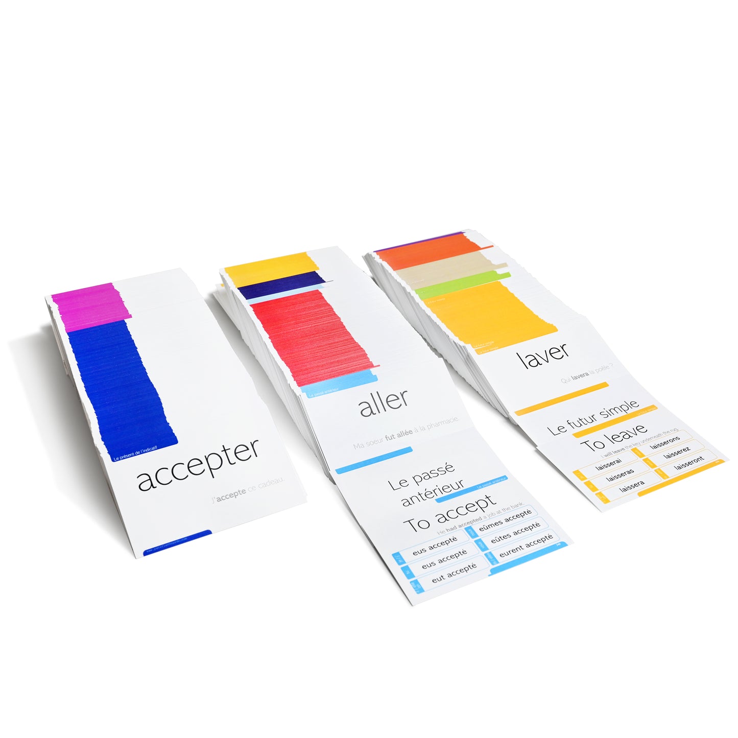 800 French Conjugation Flash Cards - 200 Verbs with Full Examples in Both French and English and 11 Different Tenses