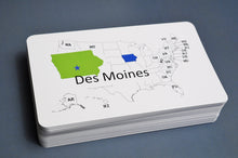 6x of 100 States and Capitals Flash Cards