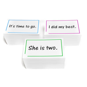 600 Dolch and Fry Sight Word Sentence Flash Cards - Sentences use only Sight Words