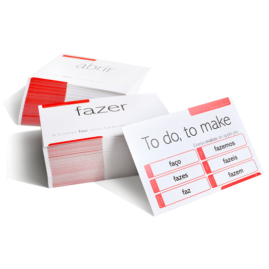 200 Portuguese Conjugation Flash Cards