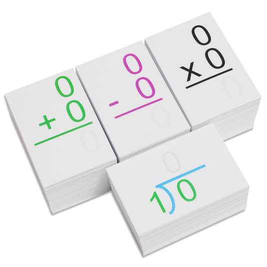 663 ALL POSSIBLE 0-12 Addition Subtraction Multiplication and Division Math Flash Cards