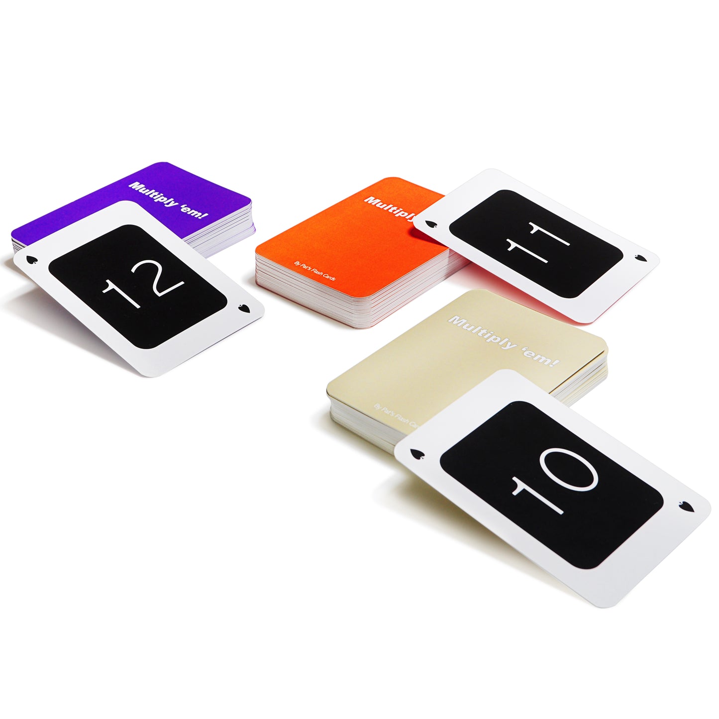 Multiply 'Em Multiplication Game Playing Cards - A Direct Replacement for Actual Playing Cards