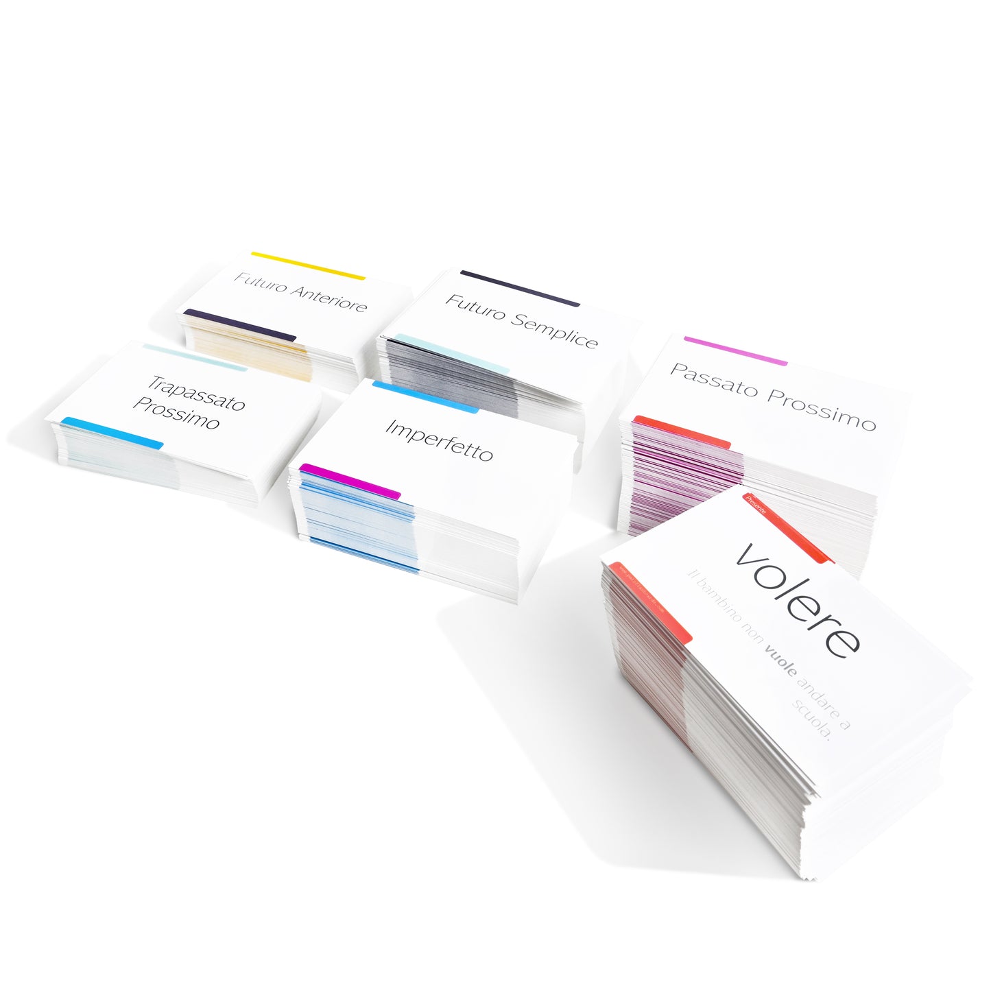 800 Italian Conjugation Flash Cards - 200 Verbs in 6 Tenses