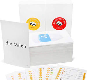 192 German Beginning Vocabulary Flash Cards with Original Artwork